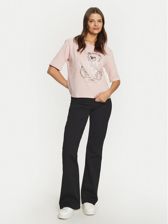 Guess Guess Футболка V5RI09 I3Z14 Рожевий Regular Fit