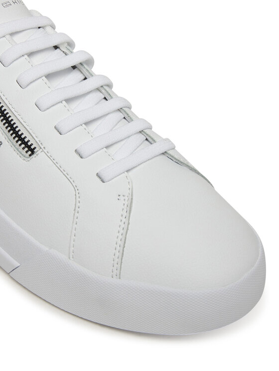 Tommy Hilfiger Laisvalaikio batai Tommy Hilfiger Th Court Zip FM0FM05730 Balta