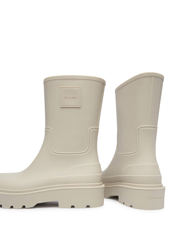 Calvin Klein Гумени ботуши Calvin Klein Rainboot Rubber HW0HW03179 Кремав