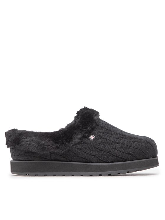 Skechers Παντόφλες Σπιτιού Skechers BOBS Ice Angel 31204/BBK Μαύρο