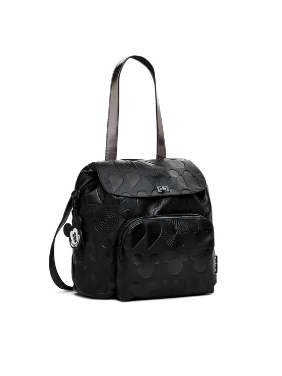 Desigual Mugursoma Desigual All Mickey Krapina 24WAKP01 Melns