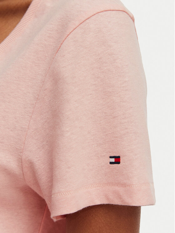 Tommy Hilfiger Tommy Hilfiger Camiseta WW0WW48704 Rosa claro Regular Fit