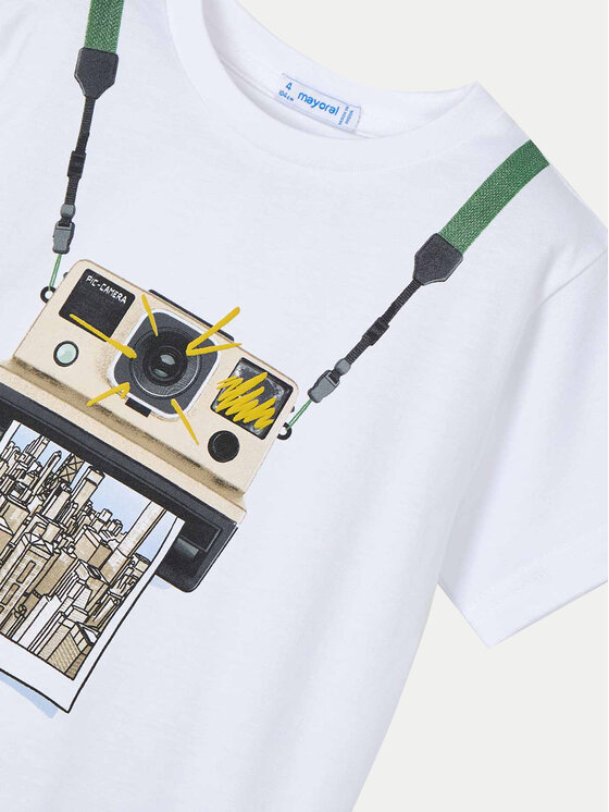 Mayoral Mayoral Футболка 3044 Білий Regular Fit