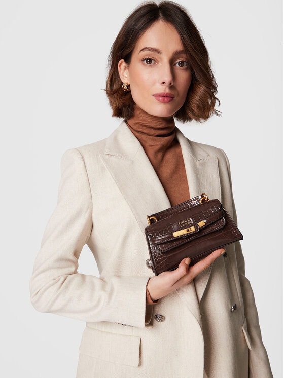Guess Ročna torba Guess Enisa (CB) Mini Bags HWCB84 21770 Rjava