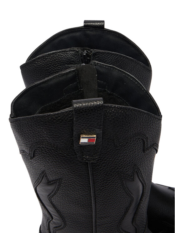 Tommy Hilfiger Stivali texani Tommy Hilfiger T3A6-35193-0036 Nero