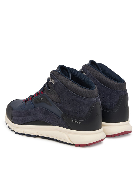 Tommy Hilfiger Superge Tommy Hilfiger Hilfiger Wp Mix Chukka Runner FM0FM06022 Mornarsko modra