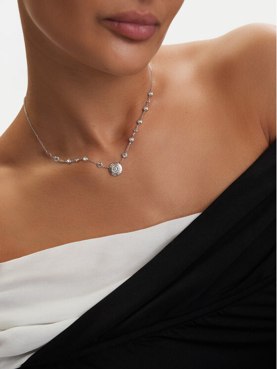 Guess Κολιέ Guess JUBN06 283JW Ασημί