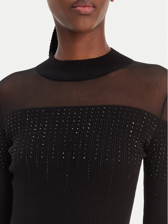 Guess Guess Jersey W6RR70 Z2YK2 Negro Regular Fit