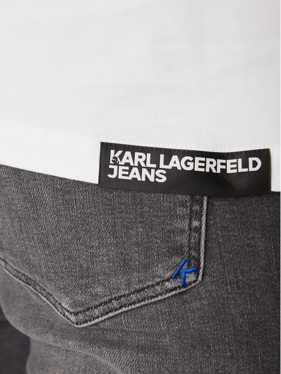 Karl Lagerfeld Jeans Karl Lagerfeld Jeans Póló A2M17036 Fehér Regular Fit