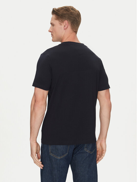 Tommy Hilfiger Tommy Hilfiger T-shirt Center Stack MW0MW38621 Tamnoplava Regular Fit