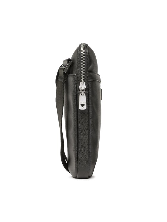 Guess Плоска сумка Guess Certosa Saffiano Smart HMECSA P3123 Чорний
