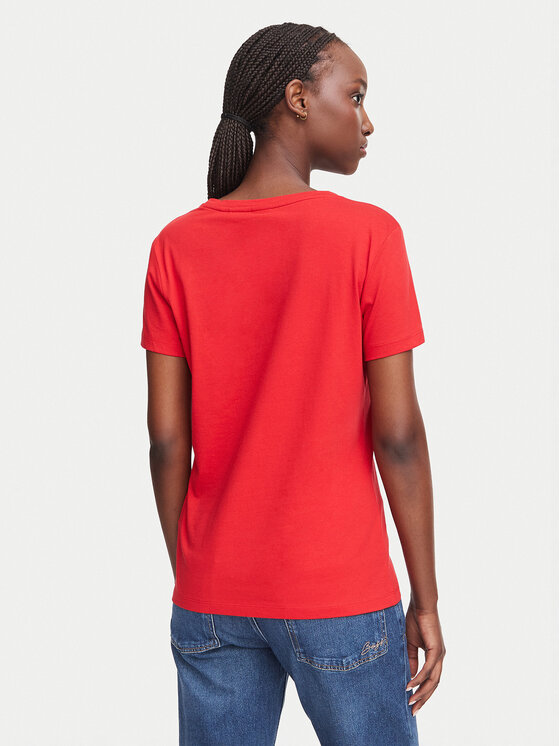 BOSS BOSS Camiseta C_Elove 50554696 Rojo Slim Fit