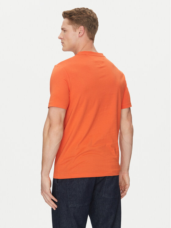 Tommy Hilfiger Tommy Hilfiger Marškinėliai Center Stack MW0MW38621 Oranžinė Regular Fit