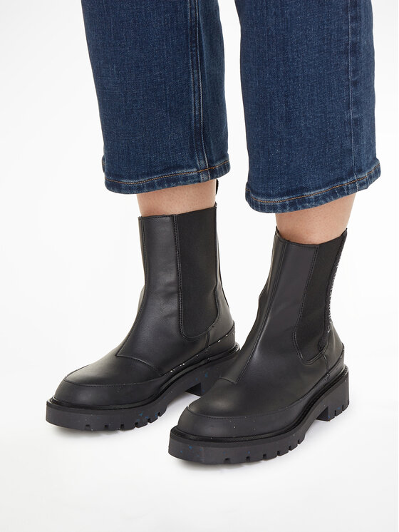 Calvin Klein Jeans Chelsea Calvin Klein Jeans Combat Mid Chelsea Wn YW0YW01254 Nero