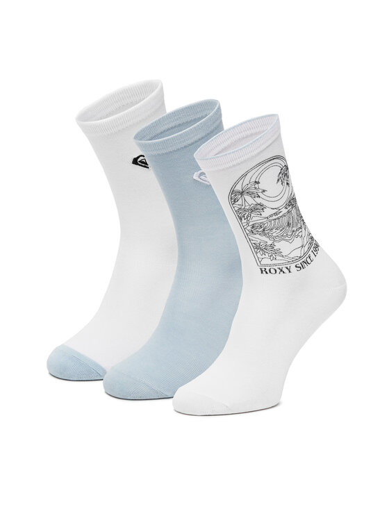 Roxy Dolge nogavice Roxy AS_ROXY_05W_SS25 (3-PACK) Bela