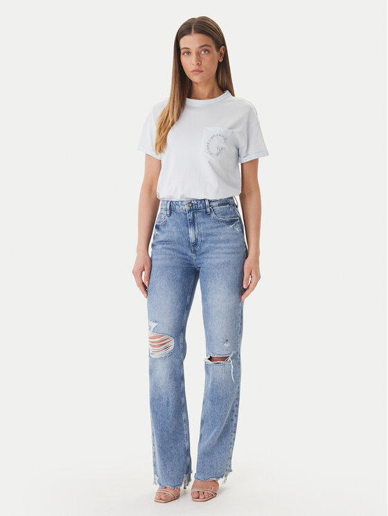 Guess Guess Футболка W6GI17 K3037 Голубий Regular Fit