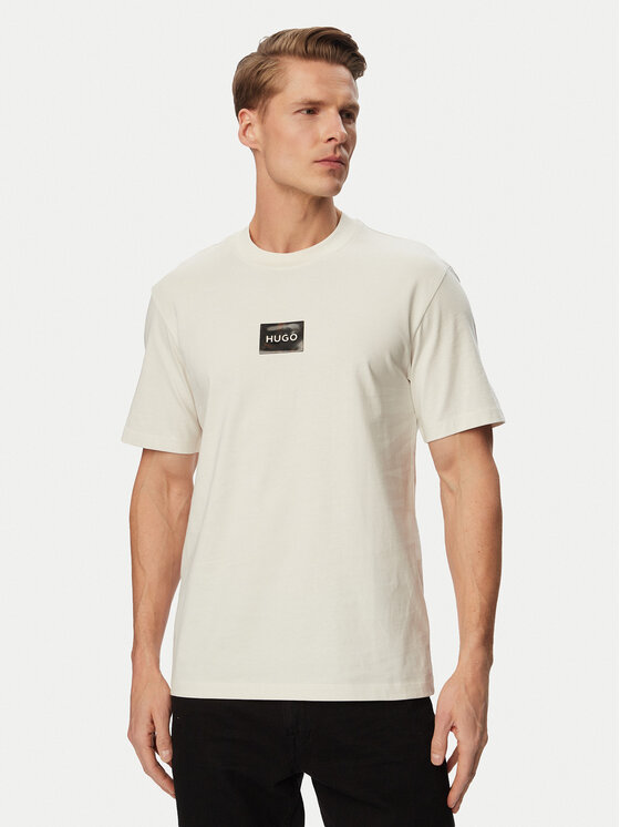 HUGO HUGO Camiseta Dumeon 50557445 Crema Regular Fit