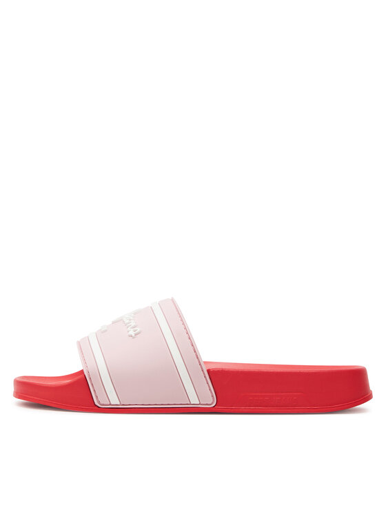 Pepe Jeans Шльопанці Pepe Jeans Slider Logo G PGS70061 Рожевий
