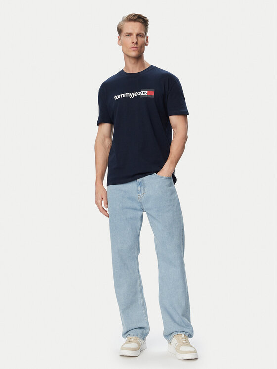 Tommy Jeans Tommy Jeans Camiseta Entry Dna DM0DM23406 Azul marino Regular Fit