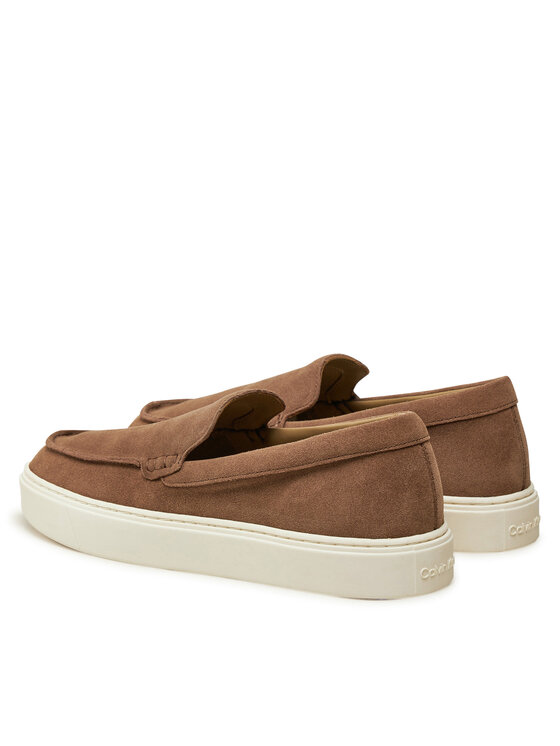 Calvin Klein Mokasíny Calvin Klein Moccasin Suede HM0HM01794 Hnedá