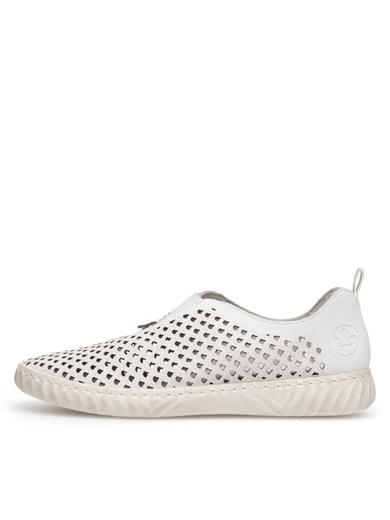 Rieker Pantofi Rieker N0965-80 Alb