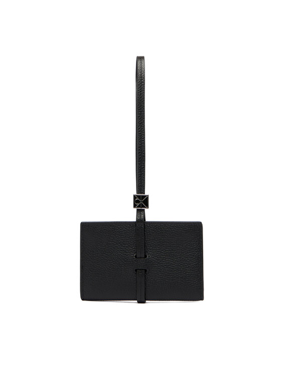 Calvin Klein Портфейл Calvin Klein Emblem Hw Pebble Wallet On Strap LV04F1130G Черен