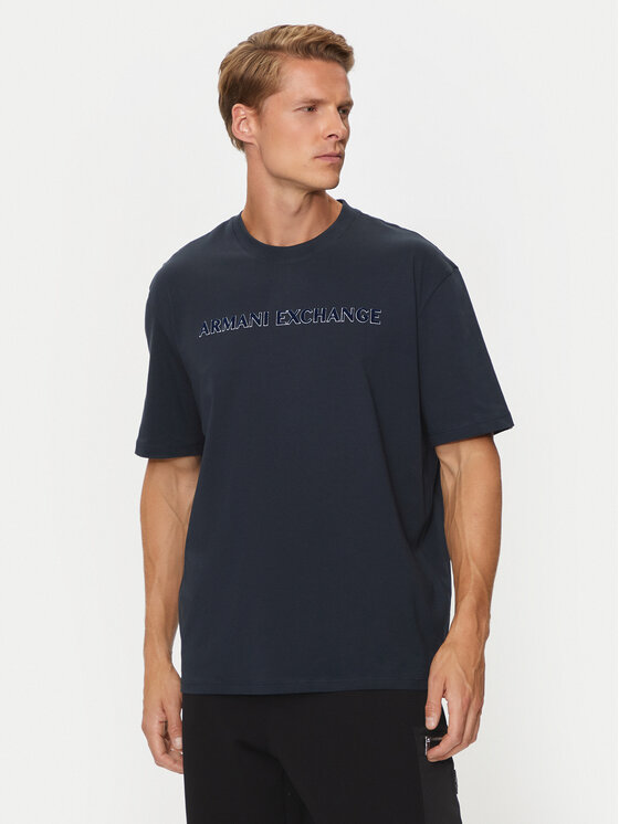 Armani Exchange Armani Exchange T-shirt 6DZTBD ZJ3VZ 1510 Tamnoplava Regular Fit