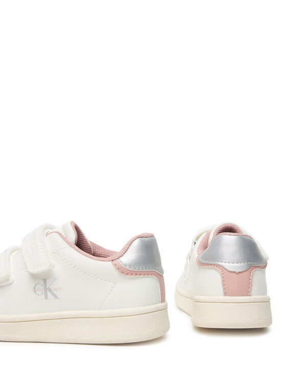 Calvin Klein Sneakersy Calvin Klein Low Cut Velcro Sneaker V1A9-83382-1355 M Biela