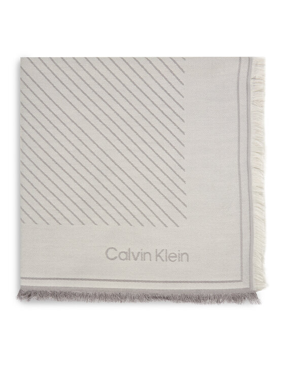 Calvin Klein Skarelė Calvin Klein Emblem Graphic Lw Square Scarf LV04F8073G Pilka