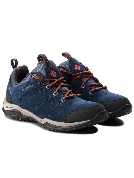 Columbia Pārgājienu apavi Columbia Fire Venture Low Suede Waterproof BL1715 Tumši zils