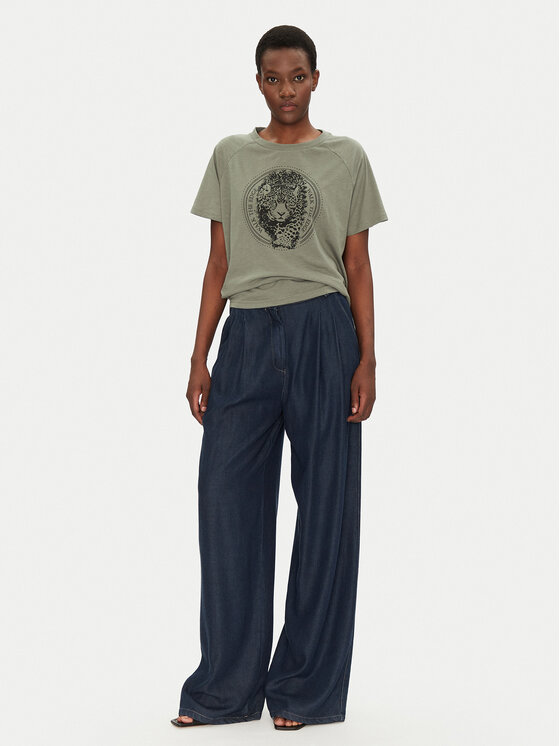 Fransa Fransa Футболка 20615456 Зелений Regular Fit