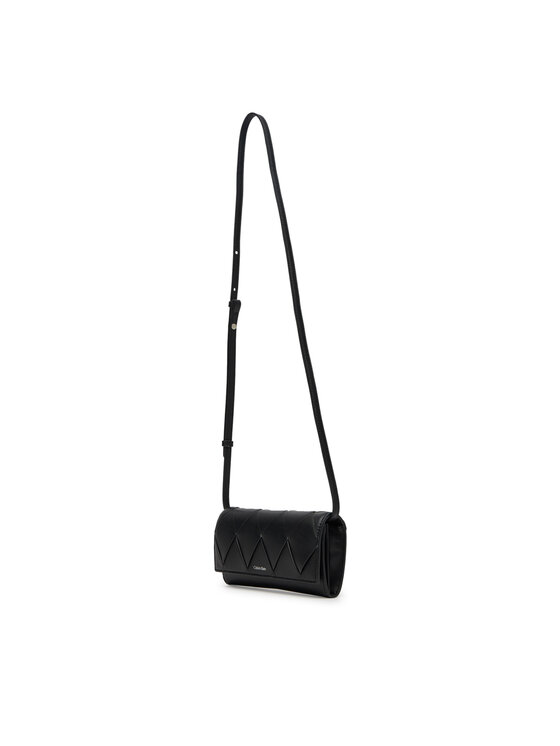 Calvin Klein Kabelka Calvin Klein Ck Woven Convertible Wallet Bag K60K612970 Čierna
