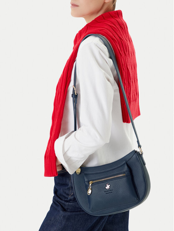 Beverly Hills Polo Club Kabelka Beverly Hills Polo Club C-BHPC-L-017-08 Tmavomodrá