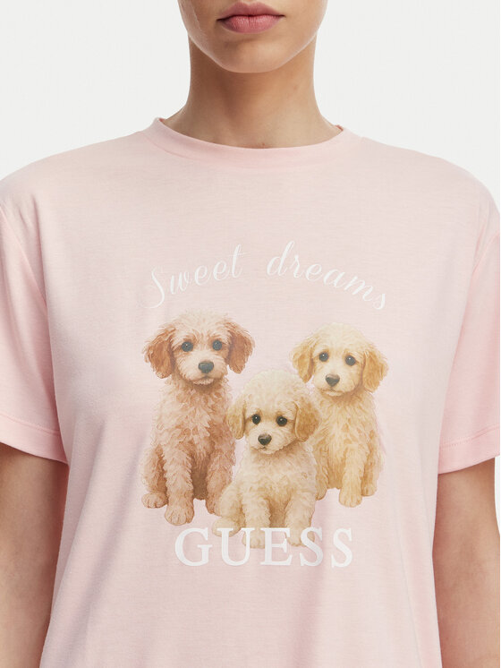 Guess Guess Піжама O6GX05 KH110 Світло-рожевий Relaxed Fit