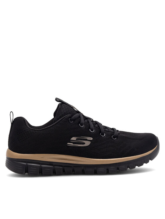 Skechers Sneakers Skechers GRACEFUL 12615 BKRG Nero
