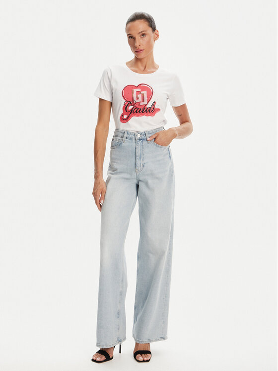 Gaudi Gaudi Футболка 511BD64037 Білий Regular Fit
