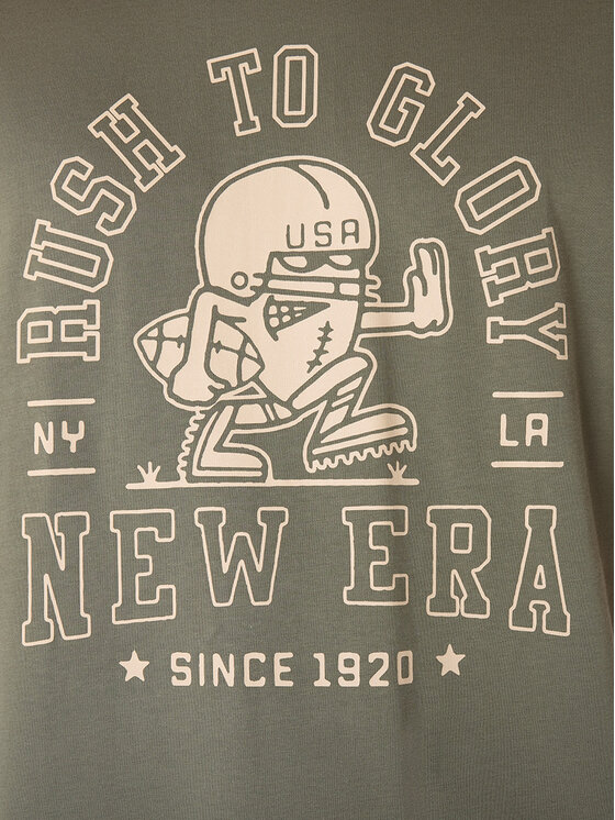 New Era New Era Футболка Football Graphic 60596409 Зелений Regular Fit