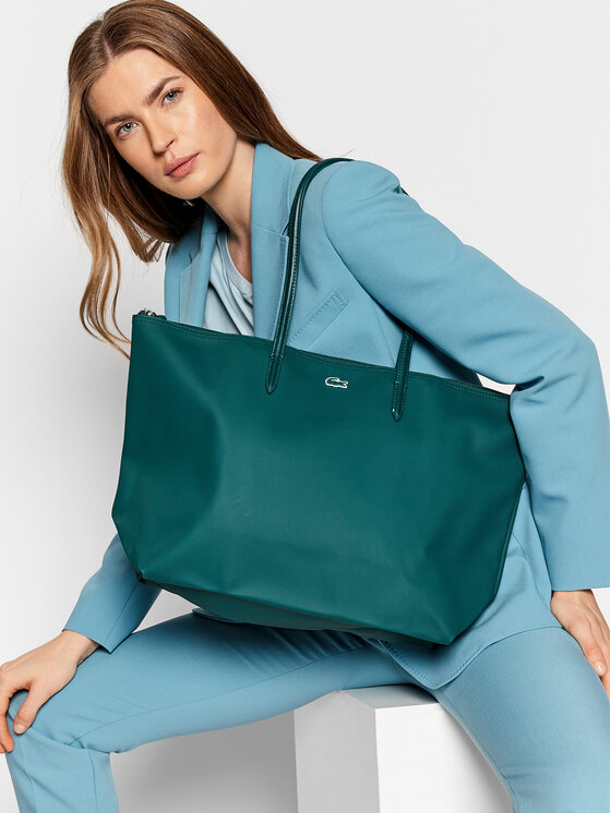 Lacoste Ročna torba Lacoste L Shopping Bag NF1888PO Zelena