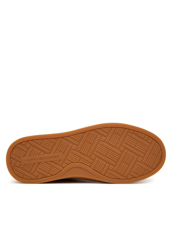 Tommy Hilfiger Sneakersy Tommy Hilfiger Th Chic Cupsole Wl FW0FW09597 Brązowy ciemny
