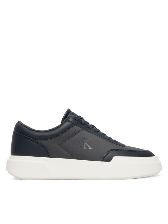 Calvin Klein Superge Calvin Klein Chunky Cups Laceup Oxf Mix Mat HM0HM02326 Mornarsko modra
