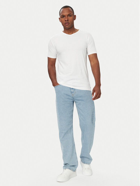 Tommy Hilfiger Tommy Hilfiger Conjunto de camisetas UM0UM03929 Blanco Slim Fit