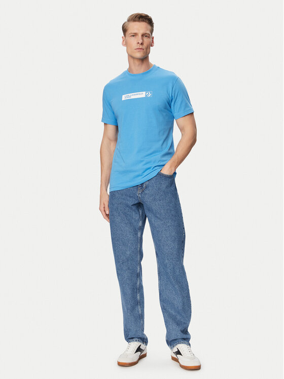Karl Lagerfeld Jeans Karl Lagerfeld Jeans Camiseta A1M17112 Azul Slim Fit