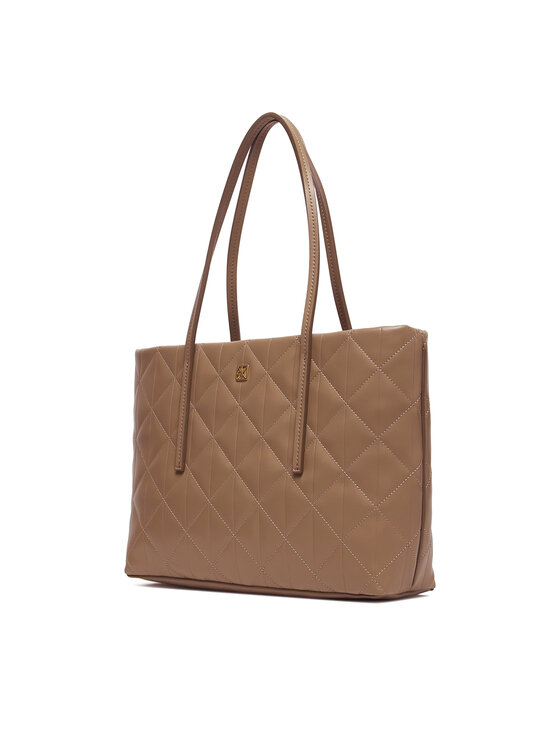 Calvin Klein Borsetta Calvin Klein Quilted Small Tote LV04F3325G Beige