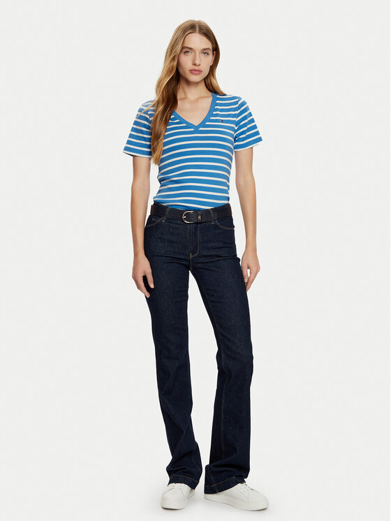 Tommy Hilfiger Tommy Hilfiger Póló New Cody WW0WW40584 Kék Slim Fit