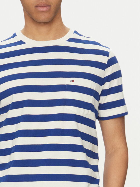 Tommy Hilfiger Tommy Hilfiger Majica Essential MW0MW37283 Modra Regular Fit