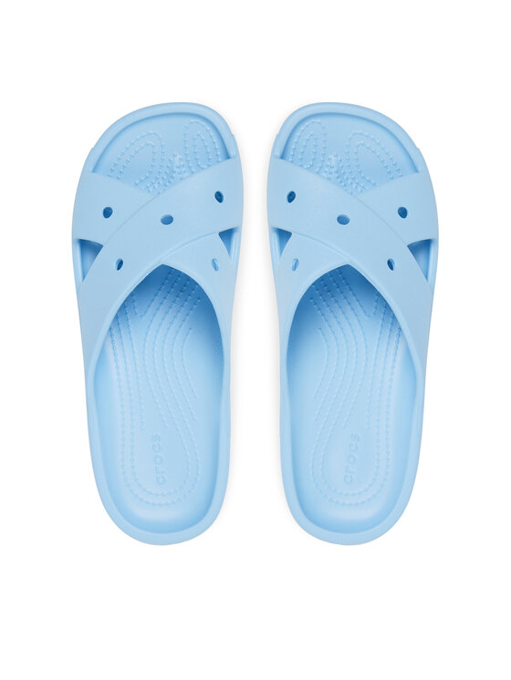 Crocs Шльопанці Crocs Classic Women's Cross Strap 210840 Голубий