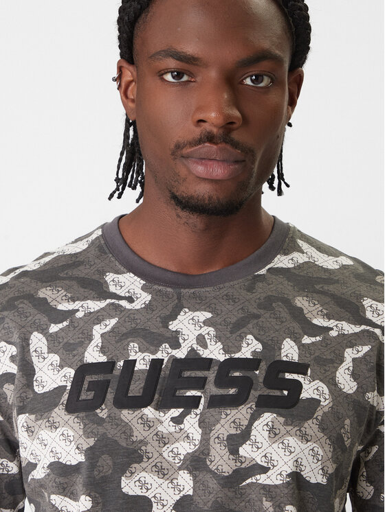 Guess Guess Camiseta Z6RI05 I3Z14 Gris Regular Fit