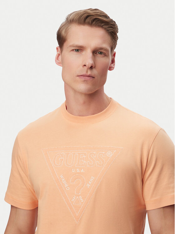 Guess Guess Футболка M6GI15 K3008 Оранжевий Regular Fit