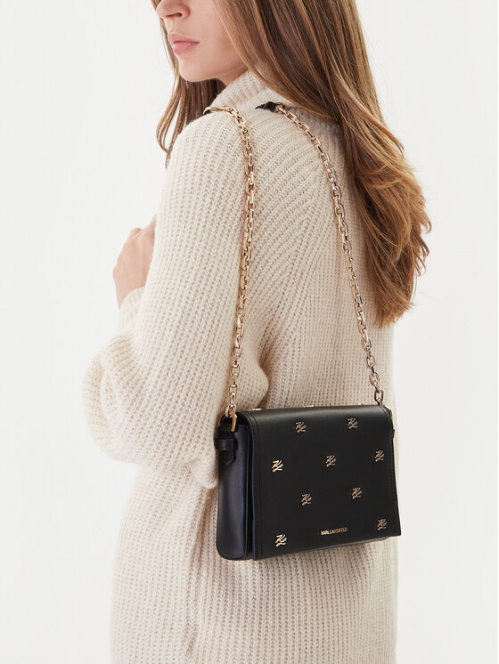 KARL LAGERFELD Kabelka KARL LAGERFELD A4W30110 Čierna