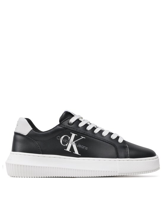 Calvin Klein Jeans Сникърси Calvin Klein Jeans Chunky Cupsole Laceup Mon Lth Wn YW0YW00823 Черен